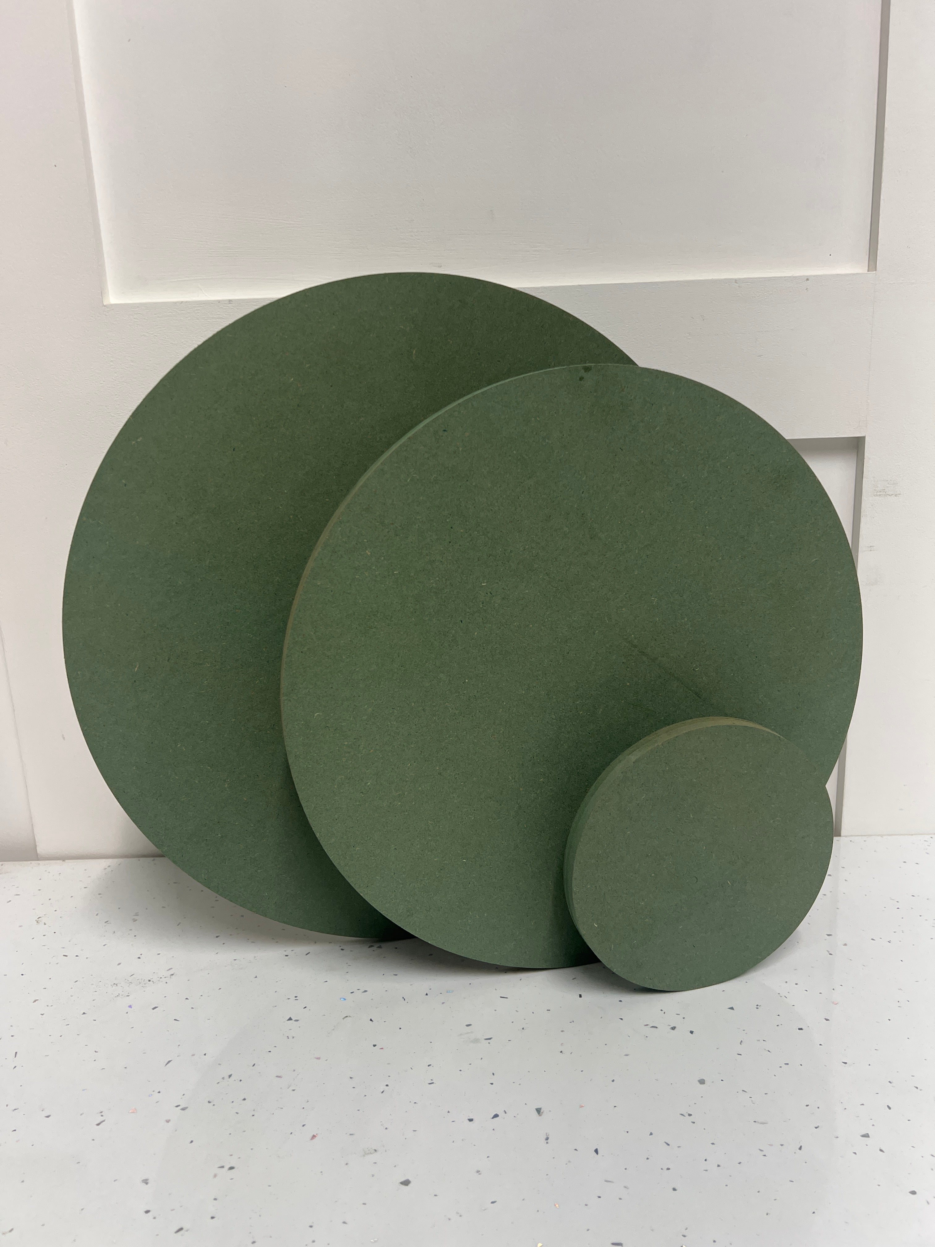 Outlet MDF Disc Cake Board - Imperfect - Prop Options