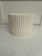 Outlet 8" x 6" Round Corset Cake Separator - White - Misprint - Prop Options
