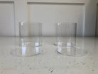 Outlet Round 4" x 4" Acrylic Fillable Clear Tier - Imperfect - Prop Options