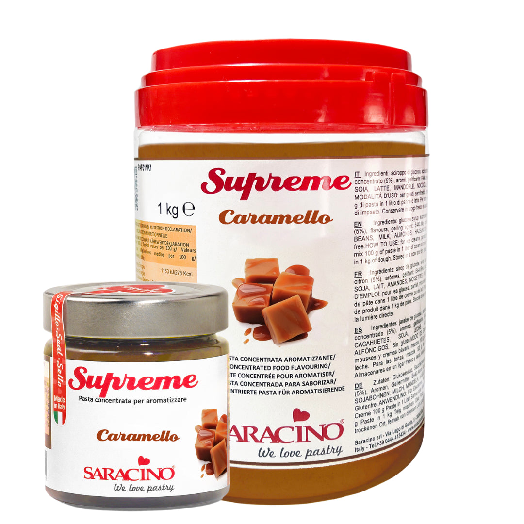 Saracino Caramel Food Flavour Paste - 200g & 1kg