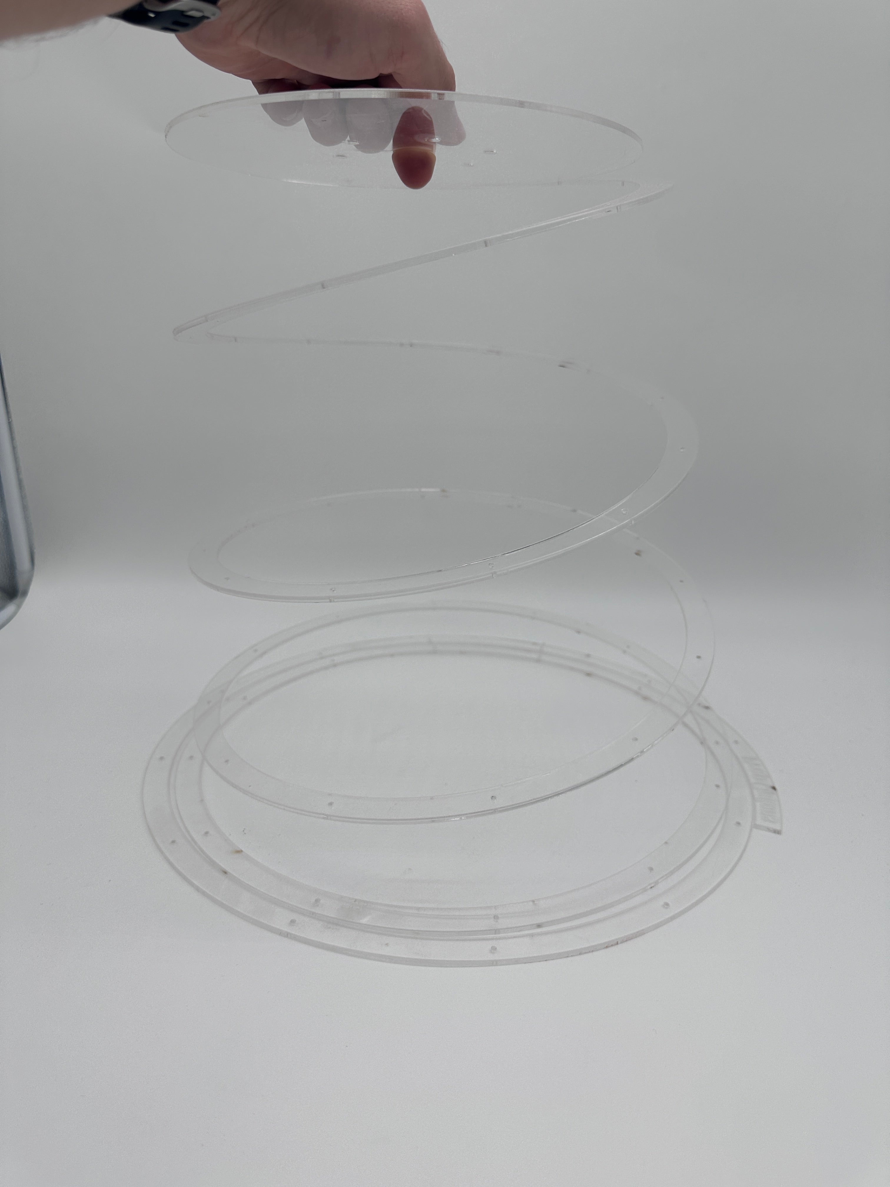 Outlet Acrylic Spiral Medium - Imperfect - Prop Options