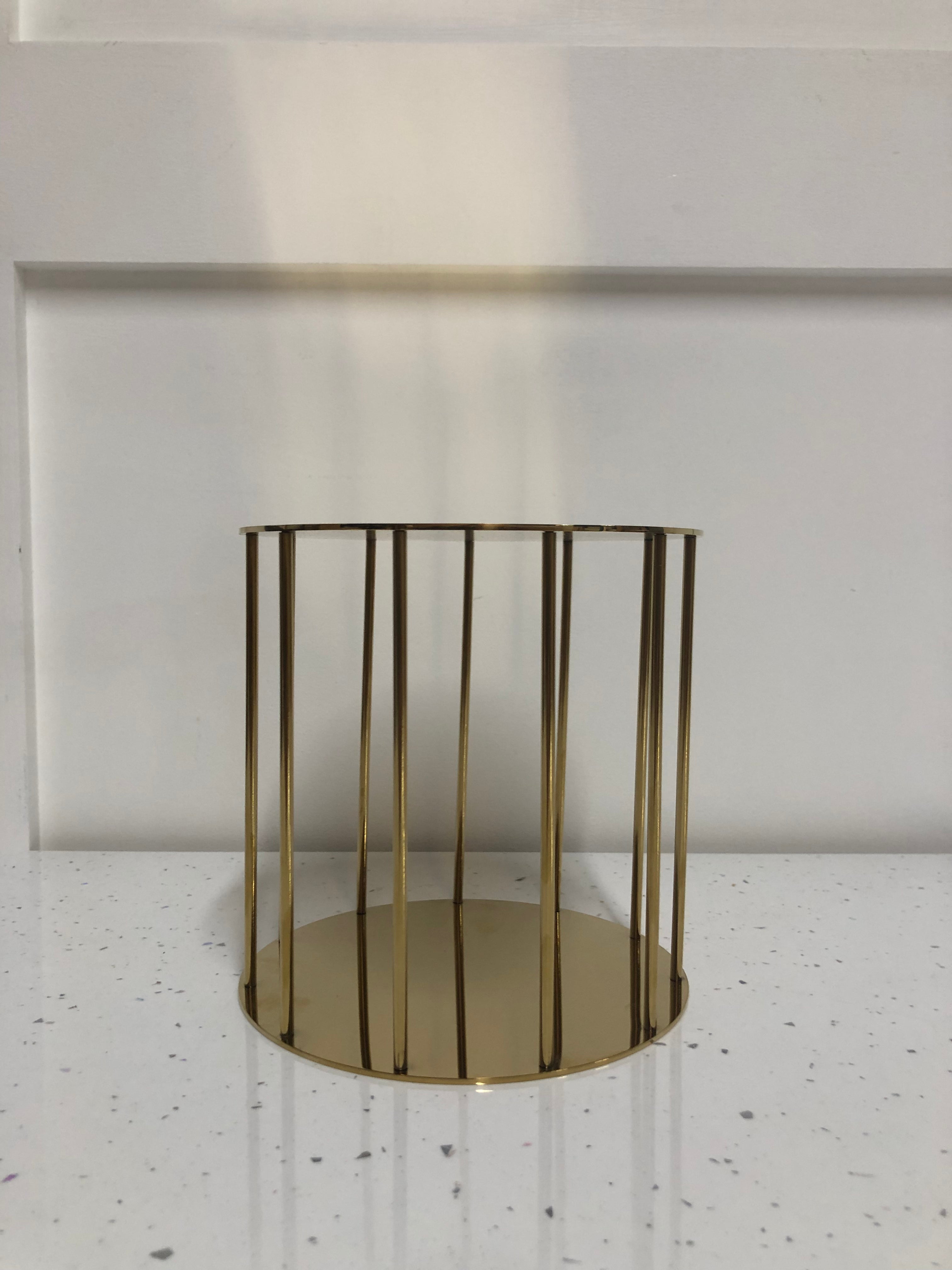 Outlet Large Metallic Gold Birdcage Cake Separator - Imperfect - Prop Options