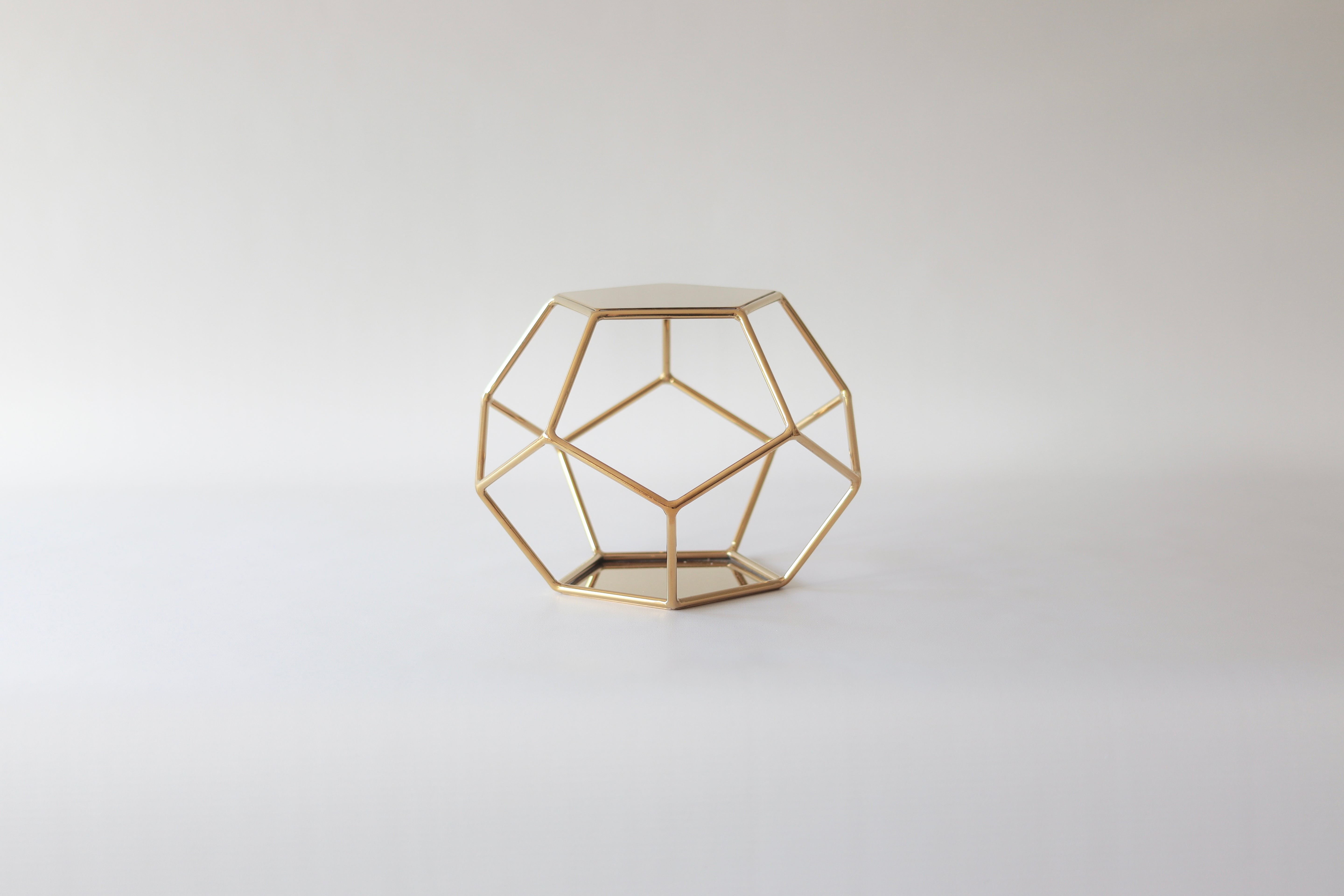 Outlet Metallic Gold Pentagon Spacer - Imperfect - Prop Options
