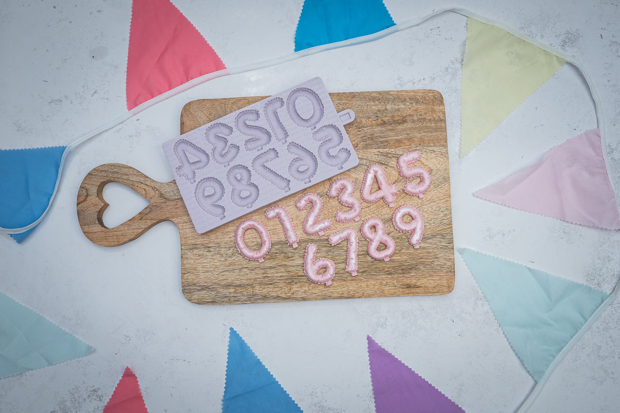 Balloon Numbers Silicone Mould