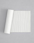 No.13 Panel mini 4" texture rolling pin with its pattern rolled out on white fondant - Prop Options
