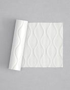 No.15 Mirava mini 4" texture rolling pin with its pattern rolled out on white fondant - Prop Options