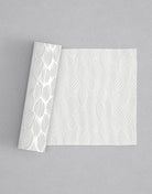 No.32 Pettula mini 4" texture rolling pin with its pattern rolled out on white fondant - Prop Options