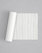 No.42 Braid mini 4" texture rolling pin with its pattern rolled out on white fondant - Prop Options