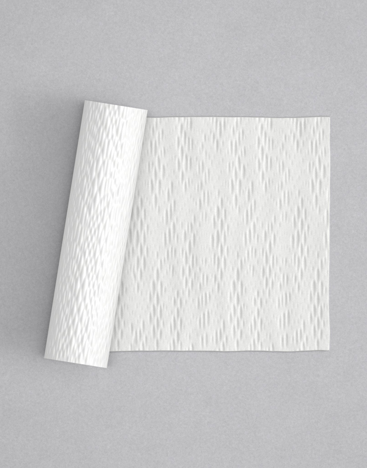 No.57 Verta mini 4" texture rolling pin with its pattern rolled out on white fondant - Prop Options