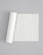 No.58 Stephanie mini 4" texture rolling pin with its pattern rolled out on white fondant - Prop Options