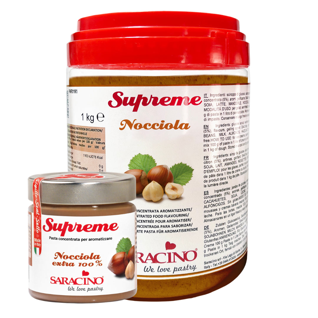 Saracino Hazelnut Flavour Paste - 200g & 1kg