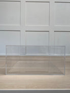 Outlet 8" x 4" Square Acrylic Fillable Clear Tier Separator 12mm dowel hole - Imperfect - Prop Options