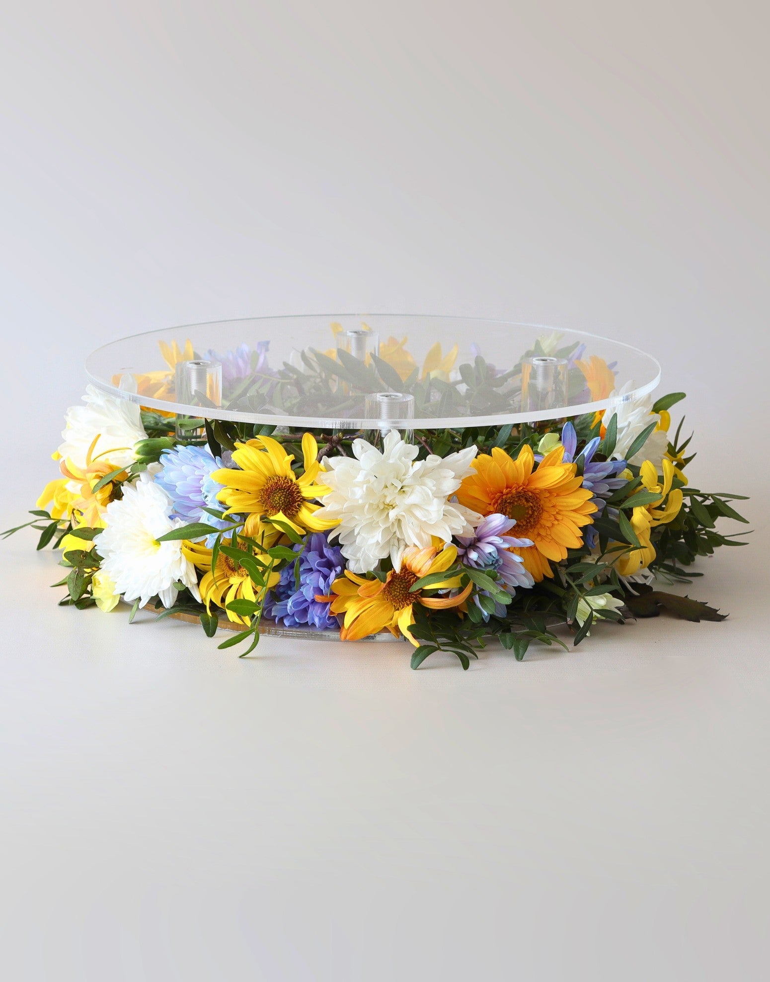 Clear Acrylic Flower Display Cake Stand - Prop Options
