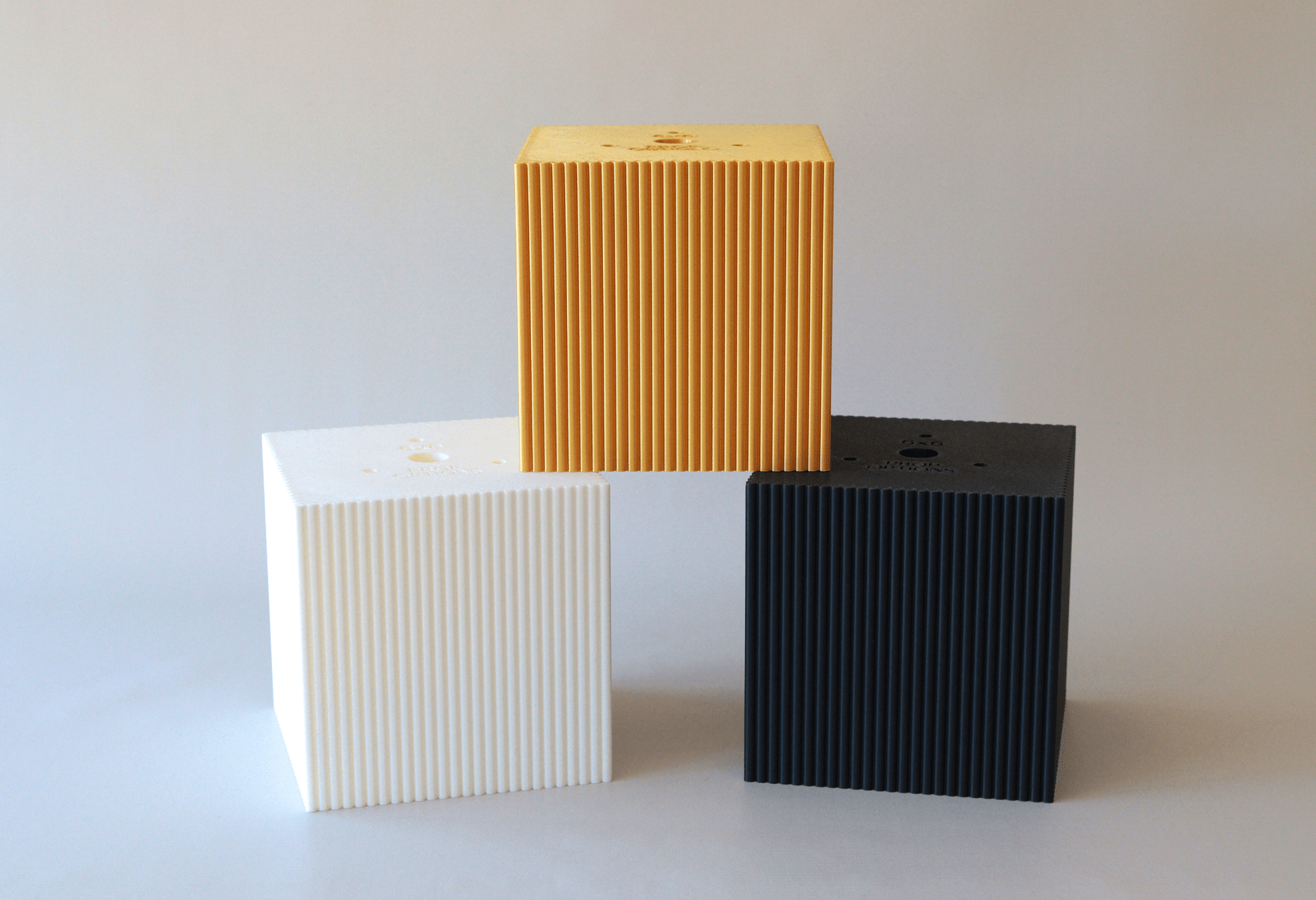 Square Reeded Cake Separator - Prop Options