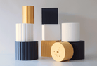 Square Reeded Cake Separator - Prop Options