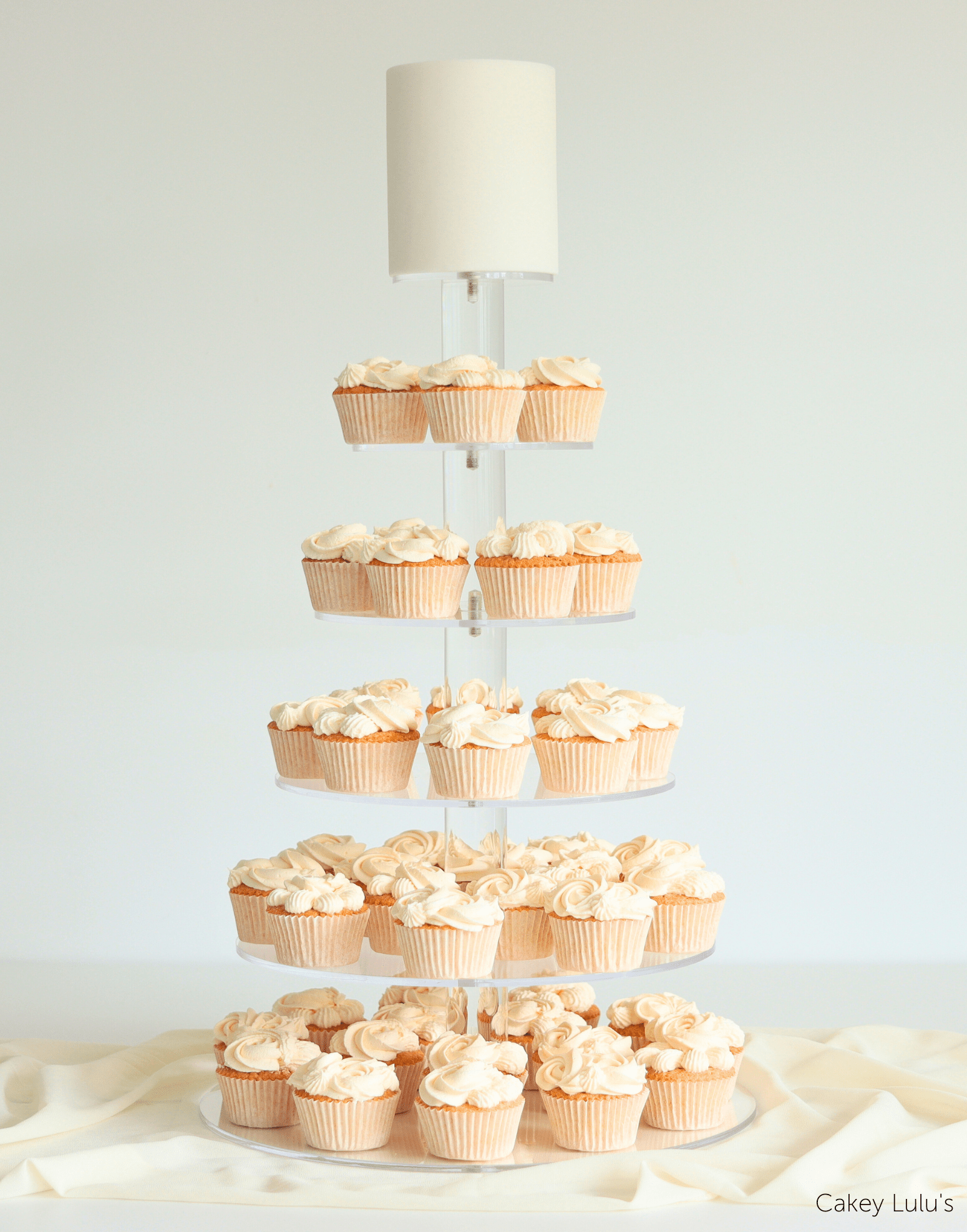 Ultra Adjustable 6 Tier Acrylic Cupcake Display Stand - Prop Options